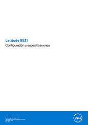 Dell Latitude 5521 Configuración Y Especificaciones