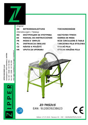 Zipper ZI-TKS315 Manual De Instrucciones