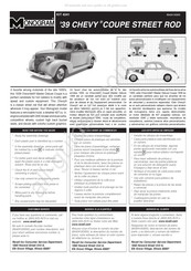 Monogram 39 CHEVY COUPE STREET ROD Manual De Instrucciones