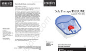 HoMedics SoleTherapy DELUXE Manual De Instrucciones