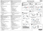 NEC M283X Guía De Configuración Rápida