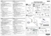 NEC UM361X Guía De Configuración Rápida