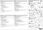 NEC PE523X Guía De Configuración Rápida