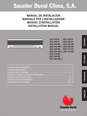 Saunier Duval SDH 050 W Manual De Instalación