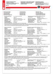 Legrand LEXIC 047 41 Manual Del Usuario