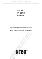 Heco INC 602 El Manual Del Propietario