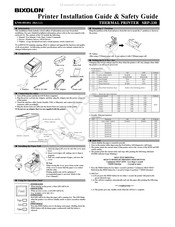Bixolon SRP-330 Guía De Instalación Y Guía De Seguridad