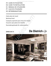 De Dietrich DHD1103 X Manual De Utilización