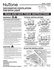 NuTone 745BNNT Manual De Instrucciones