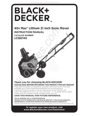 Black and Decker LCSB2140 Manual De Instrucciones