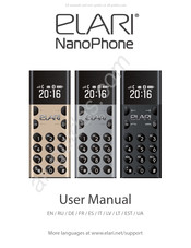 Elari NanoPhone Manual Del Usuario