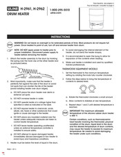 Uline H-2961 Instrucciones