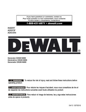 DeWalt DXGN14000 Manual Del Usuario