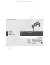 Bosch GBH 2600 Professional Manual Original