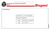 LEGRAND 882 04 Manual De Instrucciones