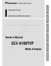 Pioneer GEX-6100TVP El Manual Del Propietario