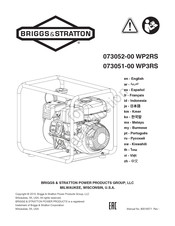 Briggs & Stratton 073052-00 WP2RS Manual De Instrucciones