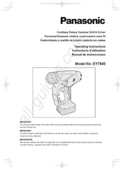 Panasonic EY7840 Manual De Instrucciones