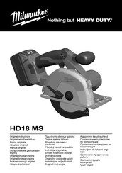 Milwaukee HEAVY DUTY HD18 MS Manual Del Usuario
