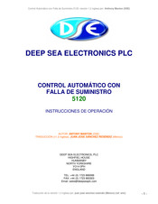 Deep Sea Electronics Plc 5120 Instrucciones De Operación