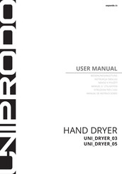 Expondo UNIPRODO UNI DRYER 03 Manual De Instrucciones