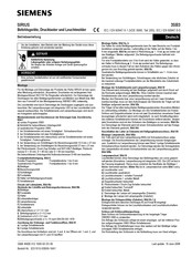 Siemens SIRIUS 3SB3 Manual De Instrucciones