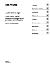 Siemens SIPROCESS GA700 Instrucciones De Servicio Resumidas