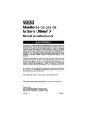 MSA Ultima XIR Manual De Instrucciones
