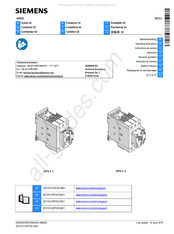 Siemens SIRIUS 3RT253 Serie Manual De Instrucciones