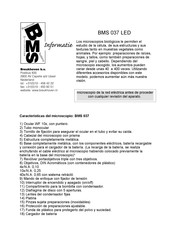 BMS 037 LED Manual De Instrucciones