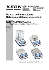 KERN ALJ 160-4A Manual De Instrucciones