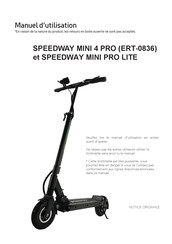 Minimotors SPEEDWAY MINI PRO LITE Manual De Instrucciones