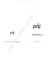 Prif KL3PS3-11-MU Manual De Instrucciones