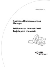 Nortel Networks i2002 Guía Para El Usuario