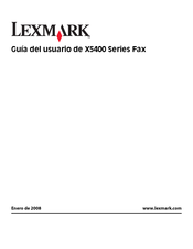 Lexmark X5400 Serie Guia Del Usuario