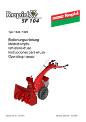 Rapid 1539 Instrucciones Para El Uso