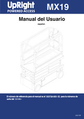 Upright MX19 Manual De Usuario