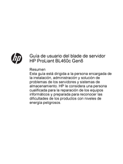 Hp ProLiant BL460c Gen8 Guía De Usuario