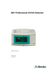 Metrohm 887 Professional UV/VIS Detector Manual