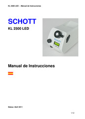 SCHOTT KL 2500 LED Manual De Instrucciones