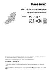 Panasonic KV-S1026-M2 Manual De Funcionamiento