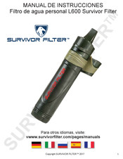 Survivor Filter L600 Manual De Instrucciones