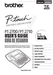 Brother P-touch PT-2710 Guia Del Usuario