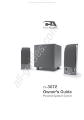 Cyber Acoustics CA-3072 Manual Del Propietário