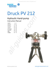 GE Baker Hughes Druck PV 212 Manual De Instrucciones