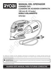 Ryobi CORNER CAT CFS1503 Manual Del Operador