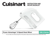 Cuisinart Power Advantage HM-3 Serie Manual De Instrucciones Y Libro De Recetas