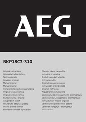 AEG BKP18C2-310 Manual Del Usuario