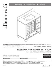 Allen + Roth LEELAND 36-IN LLSVT3639D Manual Del Usuario