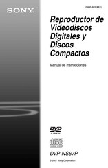 Sony DVP-NS67P Manual De Instrucciones